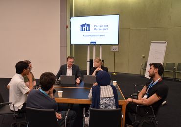 Group Session at the Austrian Parliament