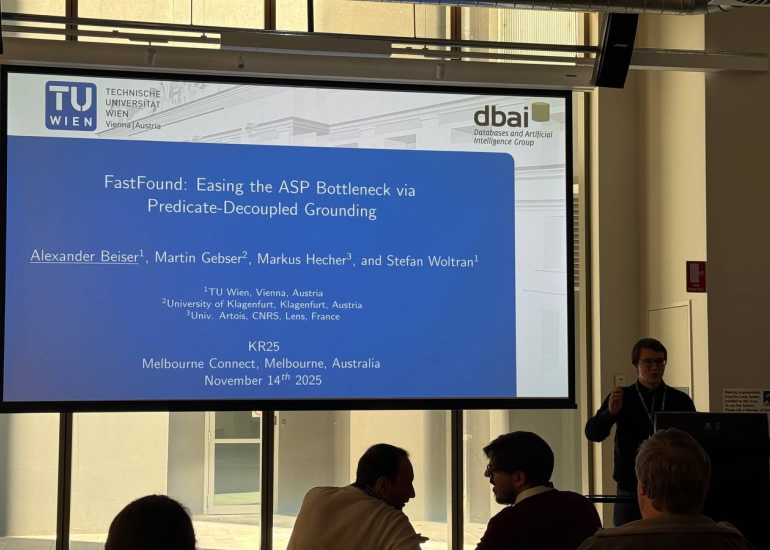 Alexander Beiser presents “FastFound: Easing the ASP Bottleneck via Predicate-Decoupled Grounding”