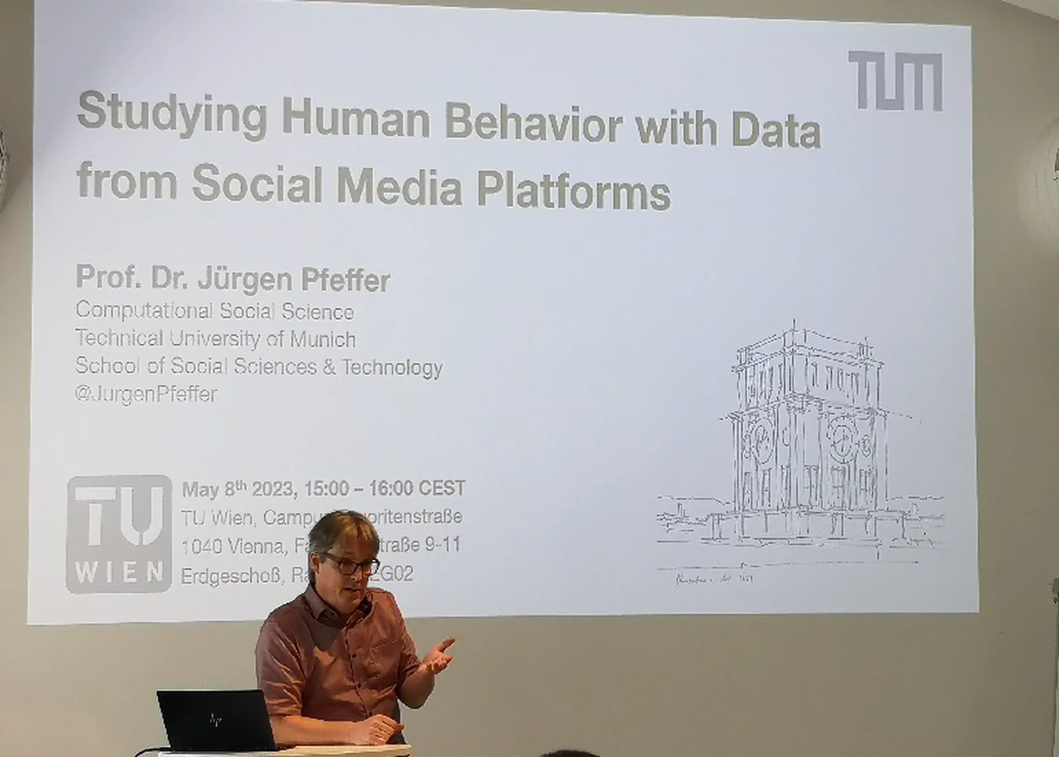 Jürgen Pfeffer: “Studying Human Behavior with Data from Social Media Platforms”